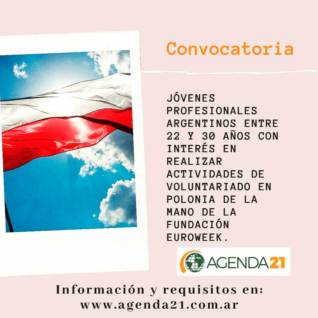 Convocatoria para realizar un voluntariado en Polonia